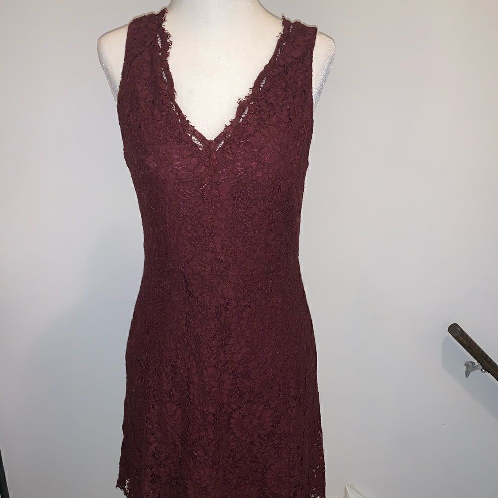 Loft size 2 Burgundy dress